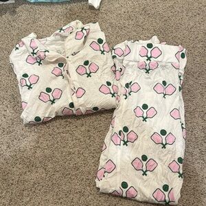 Toss designs pickleball long sleeve pajamas